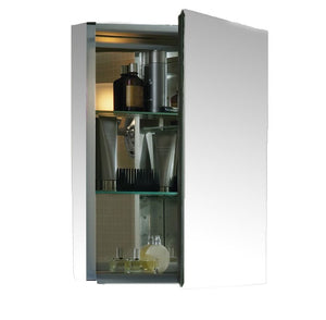 K-CB-CLC2026FS 20" x 26" Aluminum Medicine Cabinet with Mirrored Door