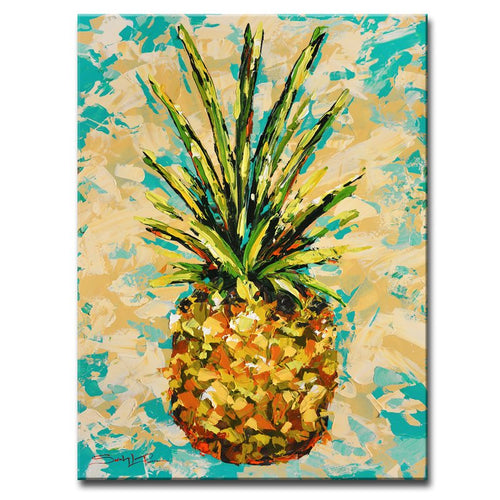 'Fiesta Pineapple' by Sarah LaPierre Painting Print on Wrapped Canvas