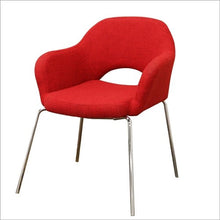 Calla Mid-Century Modern Twill Executive Arm Chair