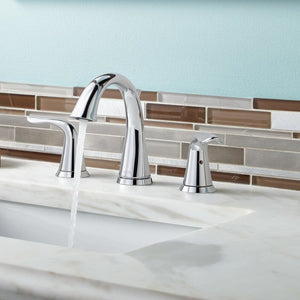 Lahara Widespread Bathroom Faucet with Drain Assembly and Diamond Seal Technology
