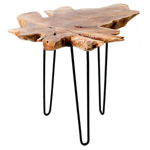 Mcknight Wood Top End Table