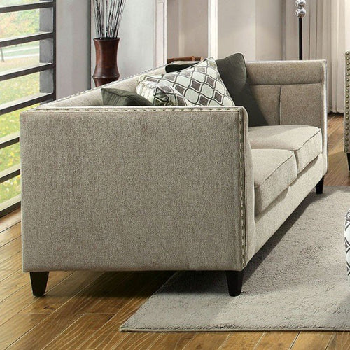 Rhynes Transitional Style Relaxing Loveseat