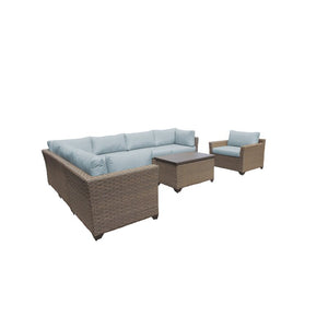 Rochford 8 Piece Rattan Sectional Seating Group with Cushions