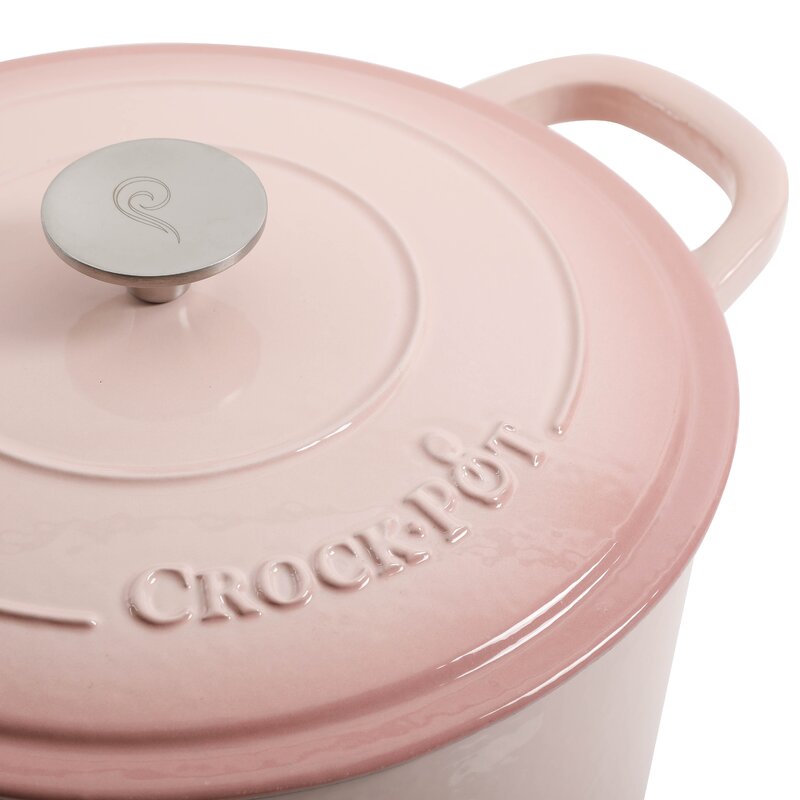 Crock-pot Non-Stick Cast Iron Round Dutch Oven $79.99 – A Belle Decor
