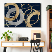 Gold and Silver Atmosphere II - Wrapped Canvas Print
